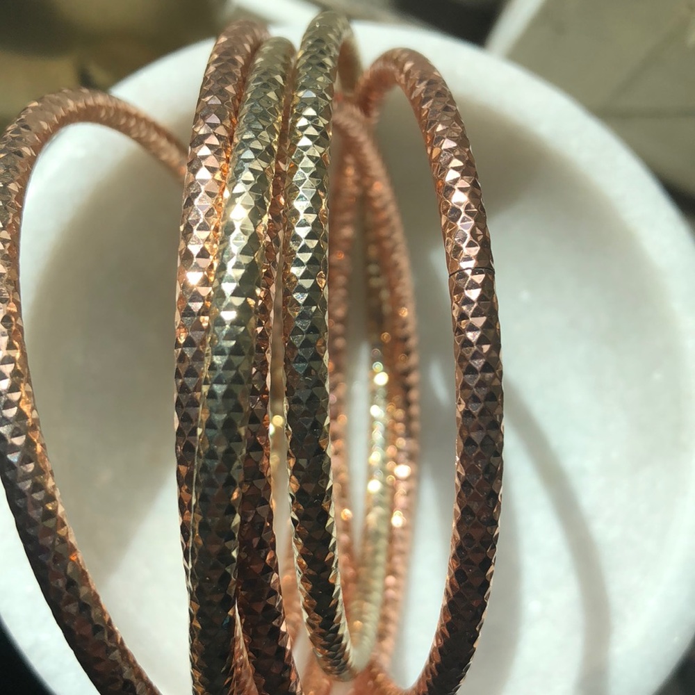 Rose gold bracelets